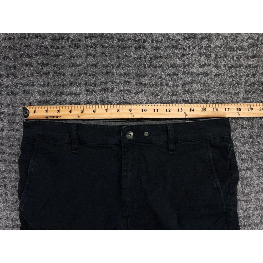 Rag & Bone Pants Mens 32 Actual 34x31 Black Fit 2 Stretch Twill Chino Slim Fit